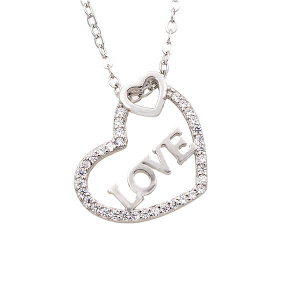 Gargantilla plata love circonitas